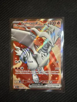Reshiram EX SV: White Flare Holo Full Art Double Rare 158/086 EX Pokemon TCG - Image 1