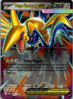 Mega Skarmory ex 055/088 Double Rare Perfect Order Pokemon Near Mint - Image 1