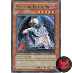 Yugioh Marie the Fallen One LON-046 Rare NM - Image 1