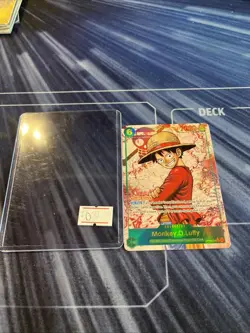 Monkey D Luffy OP13-118 SEC RED Alt Art One Piece Carrying On His Will English - Image 1