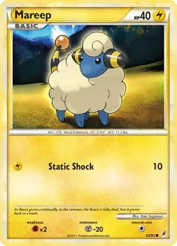 Mareep 63/95 Call of Legends Pokemon Card LP - Image 1