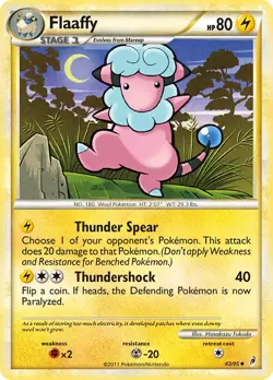 Flaaffy 43/95 Call of Legends Pokemon Card LP - Image 1