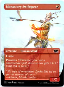 Monastery Swiftspear (Borderless) - FOIL - Double Masters 2022 - 362 NM - Image 1