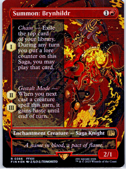 Summon: Brynhildr [Borderless Foil] #366 Magic Final Fantasy - Image 1