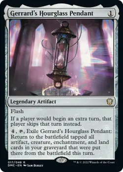 Gerrard's Hourglass Pendant NM Dominaria United Commander Artifact 1 Drop MTG - Image 1