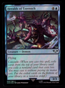 Heralds of Tzeentch 023/168 Uncommon Surge Foil Warhammer 40K MTG NM - Image 1