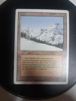 MTG - Taiga - Revised Edition Dual Land - Reserved List 100% Authentic SP/LP - Image 1