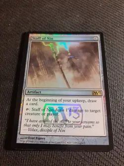 Staff of Nin [Magic 2013 Prerelease Promos] Magic MTG - Image 1