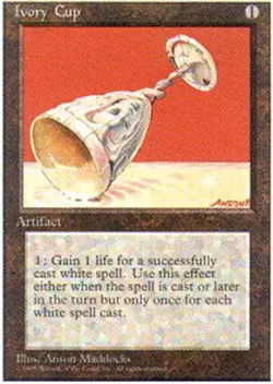 FBB Korean Ivory Cup ~ Heavily Played 4th Edition Fourth Foreign Black Border St - Image 1