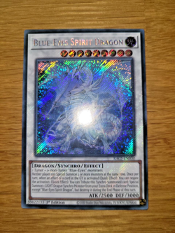 Yugioh Blue Eyes Spirit Dragon RA02-EN030 Secret Rare English 1st Edition - Image 1