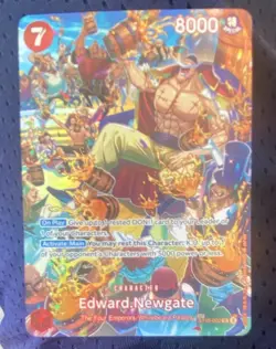 Bandai One Piece Card Game Edward Newgate ST15-002 SR Foil Full Art 8000 - Image 1