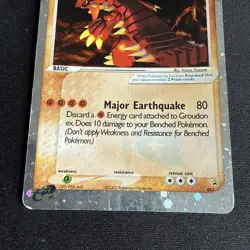 Pokemon Groudon ex Holo #002 Black Star Promo Nintendo Power Magazin 2003 HP DMG - Image 2