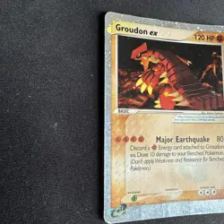 Pokemon Groudon ex Holo #002 Black Star Promo Nintendo Power Magazin 2003 HP DMG - Image 4