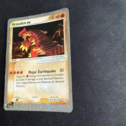 Pokemon Groudon ex Holo #002 Black Star Promo Nintendo Power Magazin 2003 HP DMG - Image 5