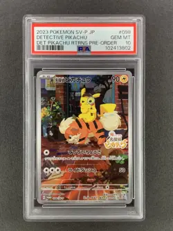 2023 Pokemon Japanese Detective Pikachu #098 Sv-P Det Rtrns Pre Order PSA 10 - Image 1