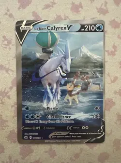 Ice Rider Calyrex V - 164/198 - Pokemon TCG - SWSH Chilling Reign - Near Mint - Image 1