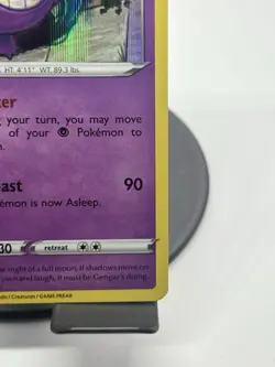 Pokemon TCG Gengar 085/202 Sword and Shield Base Set Holo NM - Image 4
