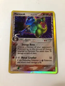 Marowak 10/113 Rare Delta Species 80 HP Pokemon Holo 2005 Card - Image 1