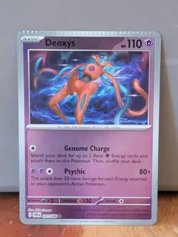 Pokemon Chaos Rising Deoxy Reverse Holo 031/086 Crimp Error Card - Image 1