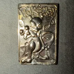 Pokemon Gold Mewtwo Card 1999 Burger King 23K Gold Plated Mewtwo Card - Image 2
