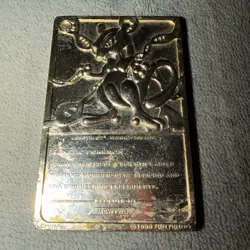 Pokemon Gold Mewtwo Card 1999 Burger King 23K Gold Plated Mewtwo Card - Image 3
