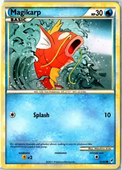 Pokemon Card - Magikarp 61/95 Call of Legends Common Moderately Played - Image 1
