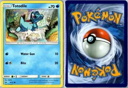 Pokemon Card - Totodile 18/73 Shining Legends 2017 Common Heavily Played - Image 3