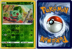 Pokemon Card - Bulbasaur Pokemon GO 001/078 2022 Common Reverse Holo Near Mint - Image 3