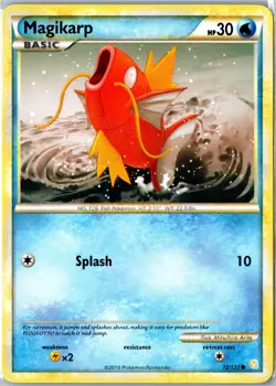 Pokemon Card - Magikarp 72/123 HeartGold & SoulSilver Common Lightly Played - Image 1