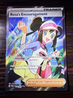 Rosa's Encouragement 114/088 Full Art Holo Rare Trainer Pokemon TCG Card - Image 2