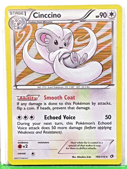 Cinccino 105/113 Legendary Treasures Holo Rare NM/LP clean card Pokemon TCG - Image 1