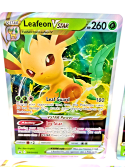Leafeon VSTAR SWSH195 Jumbo Cards Holo Pokemon Near Mint - Image 1