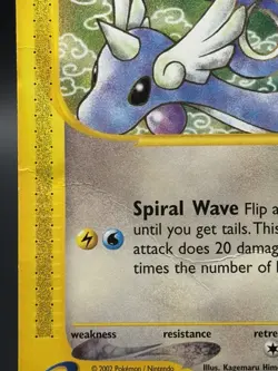 Dragonair 75/165 Expedition Base Set Uncommon Pokemon Card (2002) Damaged - Image 2