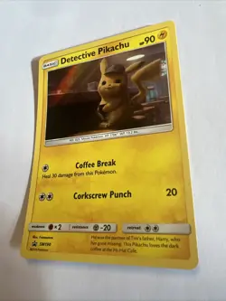 Detective Pikachu - SM190 - Pokemon Sun & Moon Promo Holo Rare Movie Card NM - Image 2
