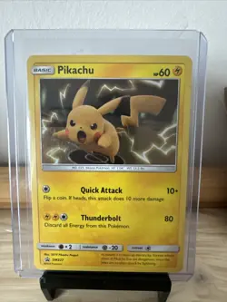 Pikachu SM227 Black Star Promo Holo Pokemon Card NM 2019 Pikachu Project - Image 1