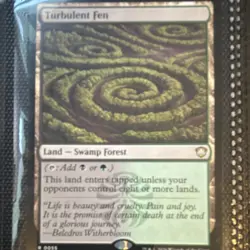Wizards of the Coast Turbulent Fen Commander: Strixhaven Land Regular [English] - Image 1