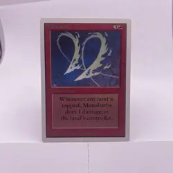 Manabarbs Unlimited Red Enchantment Magic The Gathering MTG Manabarbs NM/M UP - Image 1