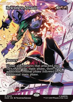 Relentless Assault Borderless Marvel's Spider-Man NM MTG - Image 1