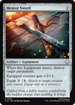 Meteor Sword - Foil~0258~NM~(TLA) - Avatar The Last Airbender~MTG - Image 1