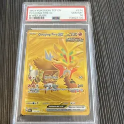 Pokemon TCG Gouging Fire ex - 214/162 Temporal Forces Hyper Rare - PSA 10 - Image 1