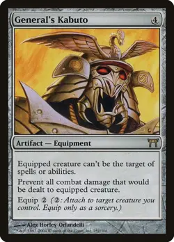 1x General's Kabuto - Champions of Kamigawa - NM/EX - German - OOP MTG - Image 3
