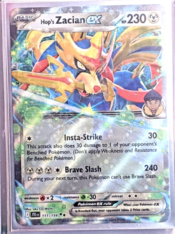Hop's Zacian ex 111/159 Sv09: Journey Together Holo Double Rare NM Pokemon TCG - Image 1