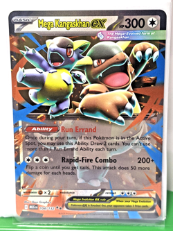 Mega Kangaskhan ex 104/132 Me01: Mega Evolution Holo Double Rare Pokemon Card NM - Image 1