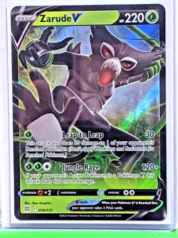 Zarude V 016/172 Swsh09: Brilliant Stars Holo Ultra Rare NM Pokemon TCG - Image 1