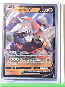 Rhyperior V 095/189 Swsh03: Darkness Ablaze Holo Full Art Ultra Rare NM Pokemon - Image 1
