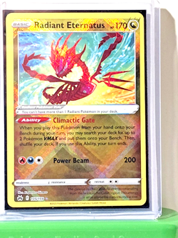 Radiant Eternatus 105/159 SWSH: Crown Zenith Holo Radiant Rare NM Pokemon TCG - Image 1