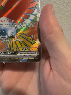 Pokemon TCG Ethan's Ho-Oh EX Ultra Rare Full Art Destined Rivals 209/182 - Image 4