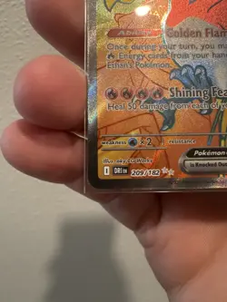 Pokemon TCG Ethan's Ho-Oh EX Ultra Rare Full Art Destined Rivals 209/182 - Image 5