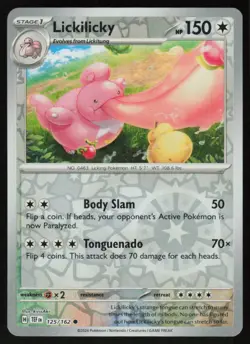 Lickilicky 125/162 Common Temporal Forces Pokemon Reverse Holo Near Mint - Image 1