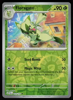Floragato 014/193 Uncommon Paldea Evolved Pokemon Reverse Holo Near Mint - Image 1
